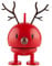 Hoptimist - Skandinavisches Design - Weihnachtsfigur - Small Reindeer Bumble - Rot - Höhe: 9 cm - Geschenkidee