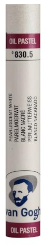 Van Gogh Oil Pastel - Pearlescent White 830.5 - Soft Smooth Laydown - Museum Quality - 0-10 Years Lightfast