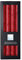 Stearin Stabkerzen, 250 x 22 mm, Dunkelrot, 4er-Pack, Bio - Kerzen / Stearin - Leuchterkerzen