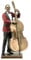 JFSM INC. Kontrabassspieler-Statue, Skulptur, Jazz Band Collection