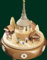 Rudolphs Schatzkiste Spieldose Seiffener Kirche mit Weihnachtsmarkt Höhe= 16cm NEU Spieluhr Spielwerk Musik Dose Figur Seiffen Erzgebirge Holz Dekoration Weihnachten