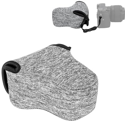 JJC spiegellose Kamera Case Ultraleichte Tasche für Sony A6500 A6300 A5100 3 N Fujifilm X-M1 x-t10 x-a2 Canon M10 SX530 Nikon L820 L840 Olympus P5 E-PL3 mit einem Objektiv bis 12,4 x 7,4 x 13 cm