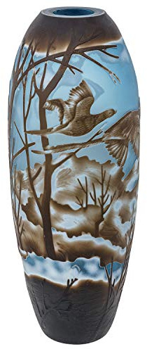 Vase Replika nach Galle Gallé Glasvase Glas Antik-Jugendstil-Stil Kopie c2