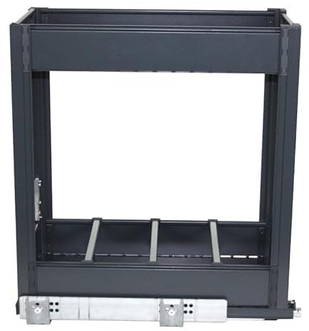 GASPERIN Combiné Porte-Bouteilles - Décor : Argent/Gris - Largeur : 359 mm - pour Caisson de Largeur : 400 mm
