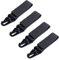 YUE QIN 4 PCS Belt Clip Carabiner Buckle Molle Strap Nylon Snap Hook Clip Keychain Keyholder Ring Tactical Backpack Molle Clip for Climbing Hiking Outdoor