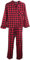 Hanes Men's 100% Cotton Flannel Plaid Pajama Top and Pant Set, Red Tartan Plaid, X-Large