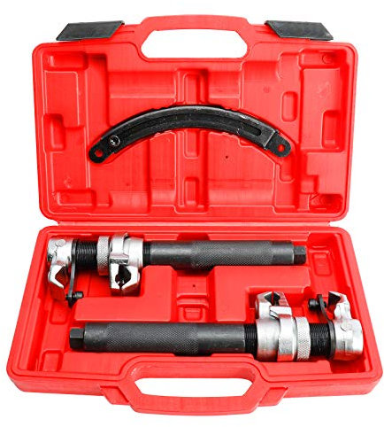 KUNTEC Macpherson Ensemble d'outils de compresseur de ressort hélicoïdal robuste avec support de sécurité, capacité de 1000 kg