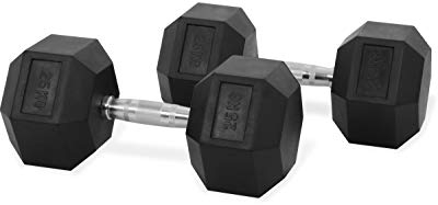 IRON FIT GEAR HEX DUMBBELLS WEIGHTS GYM FITNESS 2.5KG - 22.5KG PAIRS SETS (2 x 25kg)