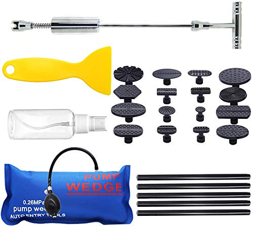WANYIG Dellen Reparatur Ausbeulwerkzeug Set 25 Stück Dent Lifter Dent Puller Set Lackfreies Dellen Reparaturset Auto für DIY Fahrzeug Kühlschrank Waschanlage