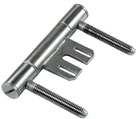 SN-TEC Standard Türband Set 3-teilig für Holztüren mit Stahlzargen, Rolle 15mm, Stift 8mm (10 Stück, Edelstahl matt)