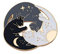 Chichengnian Katzen-Anstecknadel, Emaille, lustige Philosophie, Metall, Anstecknadel, Schwarz-Weiß, Katzen-Abzeichen, Yin und Yang, Brosche, Schmuck, Geschenk für Freunde