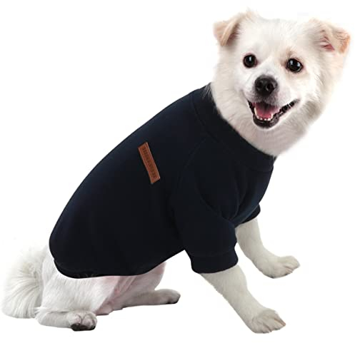 HuaLiSiJi Hundepullover Fleece Kleine Hunde Hoodie Chihuahua Kleidung Hundepullover Chihuahua Hunde Sweatshirt, Warm und Leicht, mit Einer Weichen Textur, Leicht zu Tragen (M, Schwarz)