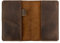 Leather Worx, Notizbuchhülle für Feldnotizen (3,5 x 5,5 Zoll Tagebuch nicht enthalten) mit Karten- und Stifthalter, schützende Aufbewahrung für Notizbuch, Vollnarbenleder, handgefertigt, Bourbon