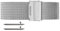 masar 20mm Silver Universal - Premium Schnellverschluss - Milanese Armband, Edelstahl, Uhrenarmband Mesh, Watch, Milanaise, Quick Release, Silberfarbe, Herren, Damen