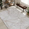 the carpet Mila Moderner Dicher Kurzflor Teppich, Wohnzimmer, Schlafzimmer, Eleganter Glanz, Glanzfaser, Hoch-Tief Effekt, Blitz Effekt, Grau, 80 x 300 cm