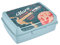 keeeper Handliche Box für Essen, 1 l, Brotdose / Lunchbox, 17 x 13 x 7 cm, Design Space Tour, Carla Midi, Blau (Nordic Blue)