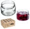 KADAX 100st Einmachgläser 250 ml, Marmeladengläser mit Twist-Off Deckel fi82, Dessertgläser, Luftdicht & Spülmaschinenfest, Dickwandiges Glas, Auswahl an Schraubverschlüssen (Ohne Deckel)