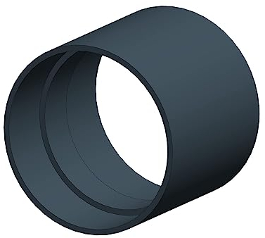 4Home&Garden | Einzelteile Dachrinnensystem 60 mm Typ250 Fallrohr DN 60 | Halbrundrinne Kunststoff PVC Anthrazit | Verbinder Stutzen Rinnenhalter (Rohr-Verbinder)