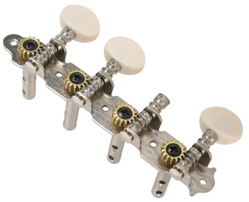 Machines Tuners Pegs Tuning Key With White Pearl Knobs 4L+4R For Mandolin Guitar String Tuning Pins