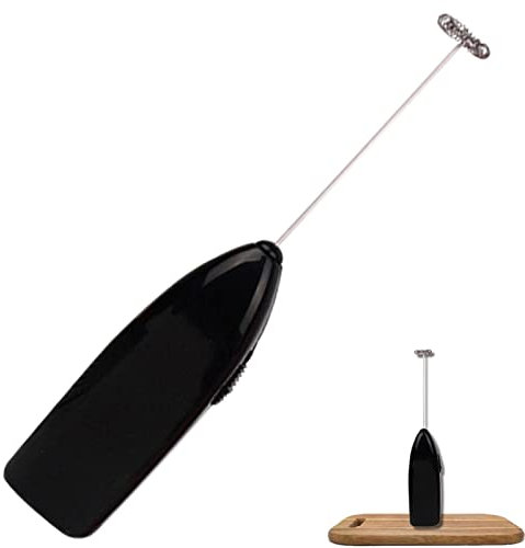 Xujuika Montalatte Elettrico Montalatte Portatile A Frusta, Montalatte Manuale, Montalatte Palmare, Mixer per Drink A Batterie per caffè, Latte, Cappuccino, Cioccolata Calda (Senza Batteria)