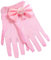 fxwtich 1 paio di guanti per bambini con perle finte leggere, guanti da ragazza con fiori, accessori per vestiti, Rosa, 5X-Large