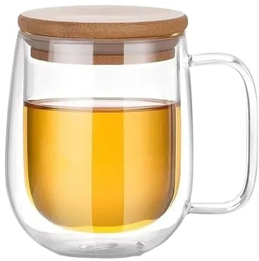 Doppelwand Glas Kaffee,Doppelwandige GläSer Doppelwandiger, hitzebeständiger Becher aus Borosilikatglas, Kaffeebecher, Milch, Saft, Wasser, Bar, Essgeschirr KaffeegläSer ( Size : 350ml , Color : Cup-B