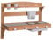 roba Cucina Giocattolo da Esterno da Appendere - con Accessori - Resistente alle Intemperie - Regalo di Compleanno, Natale - Legno Certificato FSC - Teak Naturale Chiaro