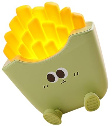 Homoyoyo Einzigartiges Pommes-frites-nachtlicht Cartoon-nachttischlampe Für Schlafzimmer Stilvoll Und Sicher