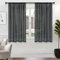 MRTREES Vorhänge Anthrazit Gardinen mit Store Vorhang Voile halbtransparent kurz in Leinenoptik Gardine Schals 160×140cm (H×B) 2er Set für Wohnzimmer Schlafzimmer Kinderzimmer Living Room