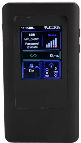 5G Mobile Hotspot, 8 Kern CPU WiFi6 Tragbarer Mobiler WiFi Hotspot für Reisen, Leichtes 4G LTE Hotspot WLAN Gerät, Unterstützt 16 Benutzer für Reiseunternehmen