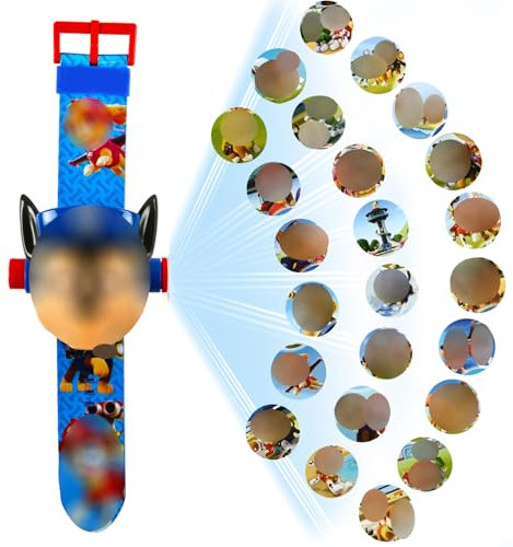 YULONGWU Montre Enfant, Montre Projecteur, Montre de Poignet numérique avec projecteur, 24 Motifs de Projection, Montre de Projection de Dessin animé, Jouet Enfant, Cadeaux d'anniversaire (B)