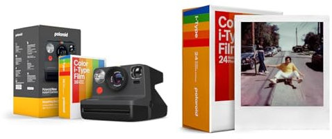 Polaroid Everything Box Now Gen 2 Instant Camera - Black & Colour Film for i-Type - Triple Pack