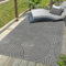SANAT Berlin Outdoor Teppich Wetterfest - Teppich für den Innen- und Außenbereich - Balkon Teppich Wasserabweisend - Teppiche für Terrasse, Garten, Küche, Bad oder Wohnzimmer - Grau, 240 x 330 cm