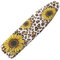 Jeiento Yellow Sunflower Ironing Board Cover Brown Leopard Print 15x54 Polyester Ironing Covers Hook and Loop Fasteners Iron Pad Covers,Stain Resistant/Stain Resistant