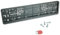 Genuine Wurth Klapp-Fix Number Plate Holder Surround Frame for Cars in UK and Europe. Rubber Anti-vibration Shock absorbers, Screws and Key included. (1x Frame Only)