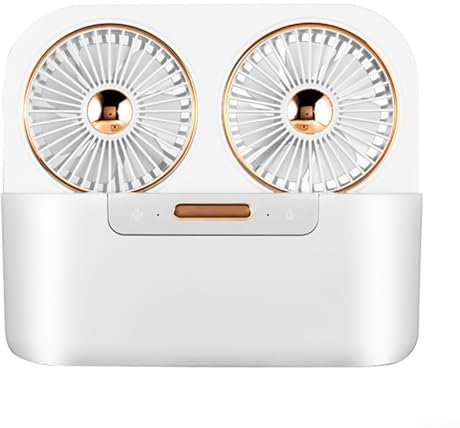 EpheyFIF Piccola scrivania potente ventilatore di raffreddamento portatile piccolo ventilatore da scrivania USB silenzioso piccolo condizionatore d'aria e ventilatore di ricarica USB per