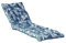 Atout Ciel Coussin matelassé Bicolore pour Bain de Soleil, transat en Tissu déperlant 190x60cm, 6 Variantes, Bleu