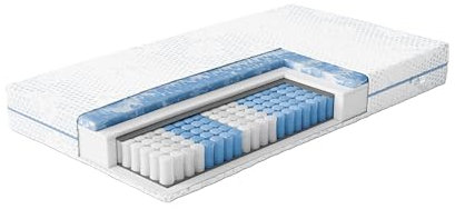 Luxusbetten24 NightSense® Gelax® Taschenfederkern-Matratze 160x200 / H4 (100kg+)