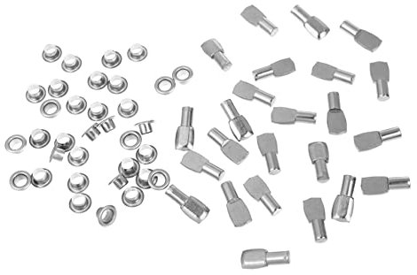 ANDRESLAD 50 Sets Robuste Regalstifte Aus Kaltgewalzt Installieren Schwebende Regalhalterung Für Küche Und Bücherregal