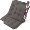 Beautissu 8er Set Premium Niedriglehner Auflage Gartenstuhl 100x50cm Sun-NL – 8cm Dick Polster Gartenstuhlauflage rutschfest Befestigungsbänder UV-Lichtechtheit 5 – Robust Stoff Taupe