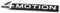 Volkswagen 7TG853675C Schriftzug 4Motion Plakette Emblem Buchstaben Aufkleber Logo, Silber