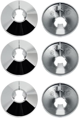 6 Pcs Radiator Pipe Covers,Pipe Decoration Cover,Radiator Pipe Collars,Water Pipe Covers Fit for 15 mm Diamet