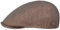 LIERYS Barrick Leinen Flatcap Schirmmütze Schiebermütze Leinencap Herren - Made in Italy mit Futter, Schirm Sommer Frühling-Sommer - L (58-59 cm) rot