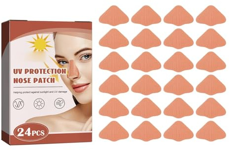 HZling 24 Pcs Sonnenschutz Nase, Nasensonnenschutz, Nasenpflaster Outdoor, Sonnenschutz-Nasenpflaster für Sommer, Nase Sonnenschutz Nasenschutz Für Outdoor-Sportarten