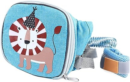 ARTOCT 2-in-1 Kinderrucksack-Sicherheitsleine, 1,5 m, verhindert Verlust von Kindern, Handgelenk-Verbindungsglied für den Außenbereich, Blau