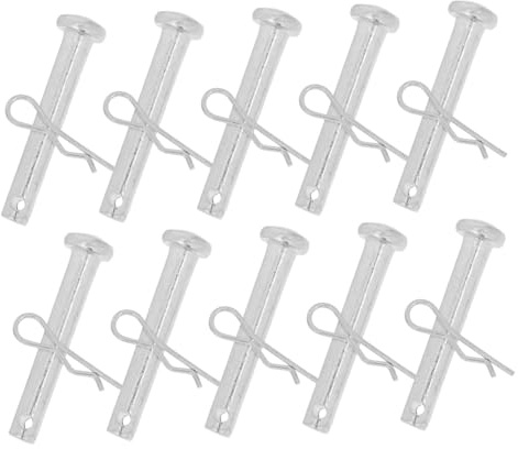 BUGUUYO 10 Sets Silver Scaffold Pin Coupling Locking Retainer Pins for Construction Scaffolding Door Hinge Use Enhancing Worker Safety and Secure Fixing
