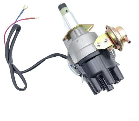 HEBEOT Distributore di accensione elettronica parte motore con OEM 22100-V2600 compatibile con per Nissan 6L modelli dal 1970 al 1983 in plastica argento e costruzione