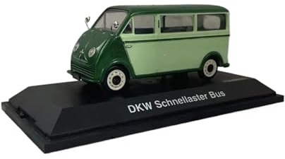 DKW Schnellaster Bus Grün Aus Aluminiumlegierung Druckgussmodell 1:43 Für Die Innenausstattung