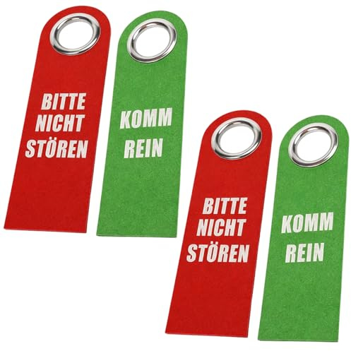 4 Stück Schilder, Bitte Nicht Stören, Komm rein, Türschild Bitte Nicht Stören, Ideal Für Für Wartezimmer Besprechungsräume Raumstatus Raumschild