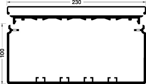 Tehalit Fensterbank-Kanal 100x230 mm